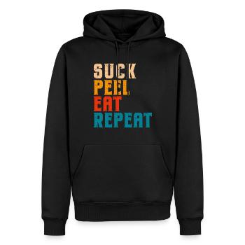 Crawfish Gifts - Männer Premium Bio Hoodie - Schwarz - Vorne - Nico (187cm)
