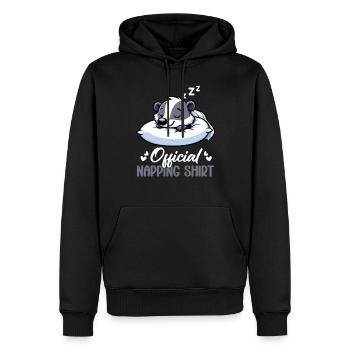 Official Badger Sleepshirt for Sleep - Men’s Premium Organic Hoodie - black - Front - Nico (187cm)