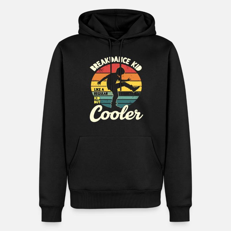 Breakdance Kid Breakdancer Retro Dance B-Boys - Sweat à capuche Premium bio Homme - noir