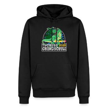 Grundschule Abschluss 2025 Grundschulabschluss - Männer Premium Bio Hoodie - Schwarz - Vorne - Nico (187cm)