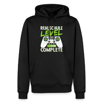 Realschule Abschluss 2025 Realschulabschluss Junge - Männer Premium Bio Hoodie - Schwarz - Vorne - Nico (187cm)