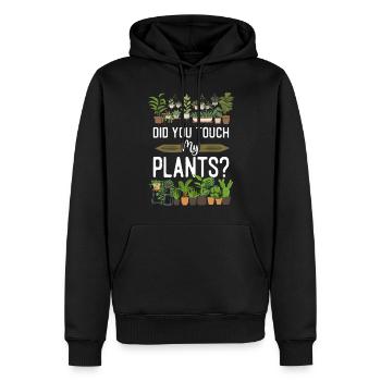 Plant Lover Gardening Did You - Men’s Premium Organic Hoodie - black - Front - Nico (187cm)