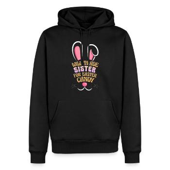 Will Trade Sister for Easter Candy - Männer Premium Bio Hoodie - Schwarz - Vorne - Nico (187cm)