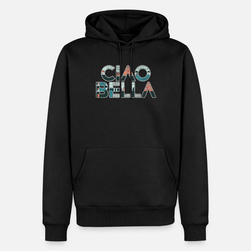 Ciao Bella - Sweat à capuche Premium bio Homme - noir