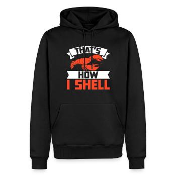 Crawfish Gifts - Männer Premium Bio Hoodie - Schwarz - Vorne - Nico (187cm)