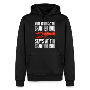 Crawfish Gifts - Männer Premium Bio Hoodie - Schwarz - Vorne - Nico (187cm)