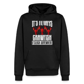 Crawfish Gifts - Männer Premium Bio Hoodie - Schwarz - Vorne - Nico (187cm)