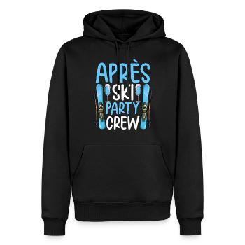 Apres Ski Party Crew - Männer Premium Bio Hoodie - Schwarz - Vorne - Nico (187cm)