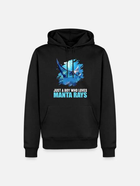 Manta Rays Manta Rays - Men’s Premium Organic Hoodie - black