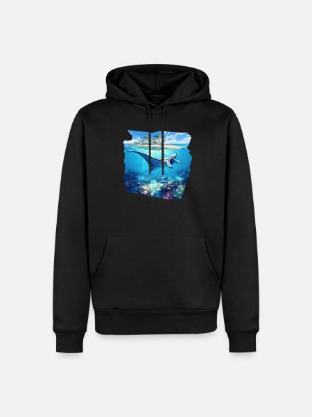Manta Rays Manta Rays - Men’s Premium Organic Hoodie - black