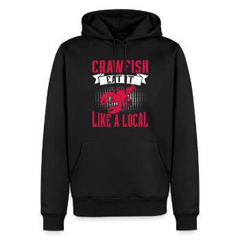 Crawfish Gifts - Männer Premium Bio Hoodie - Schwarz - Vorne - Nico (187cm)
