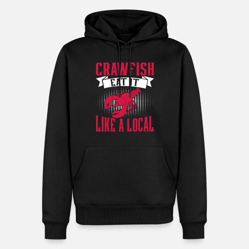 Cadeaux d’écrevisses - Sweat à capuche Premium bio Homme - noir