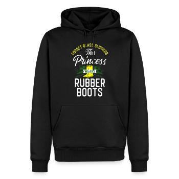 Amateur de plantes jardinier fille femelle - Sweat à capuche Premium bio Homme - noir - Devant - Nico (187cm)