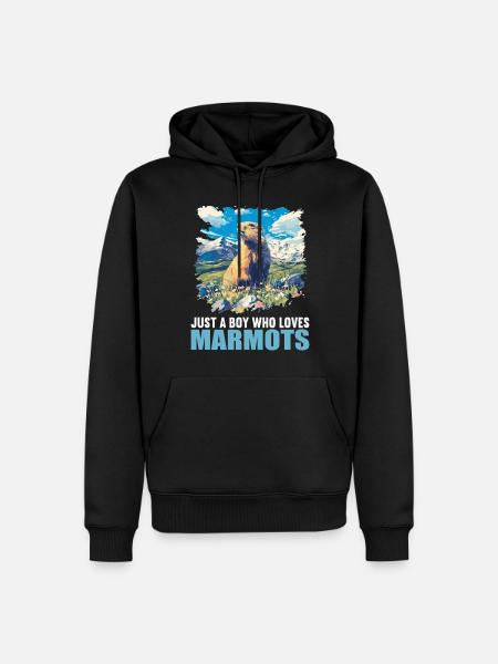 Marmots Groundhog - Men’s Premium Organic Hoodie - black