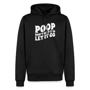 Funny Cooped Mir Badezimmer meme - Männer Premium Bio Hoodie - Schwarz - Vorne - Nico (187cm)
