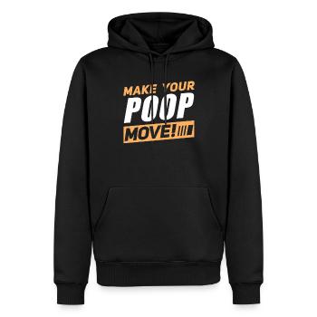 Funny Cooped Mir Badezimmer meme - Männer Premium Bio Hoodie - Schwarz - Vorne - Nico (187cm)