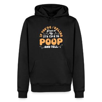 Funny Cooped Mir Badezimmer meme - Männer Premium Bio Hoodie - Schwarz - Vorne - Nico (187cm)
