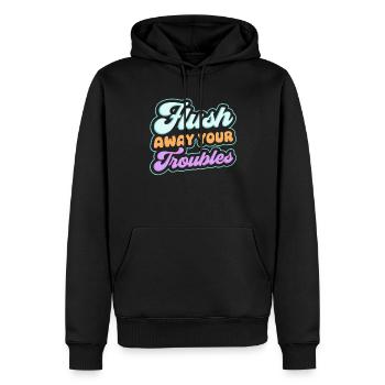 Funny Cooped Mir Badezimmer meme - Männer Premium Bio Hoodie - Schwarz - Vorne - Nico (187cm)