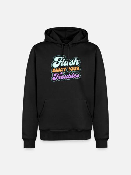 Funny Cooped Mir Badezimmer meme - Herre Premium økologisk hoodie - sort