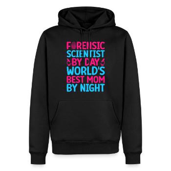 Majeure en sciences médico-légales Meilleure maman médico-légale du monde - Sweat à capuche Premium bio Homme - noir - Devant - Nico (187cm)