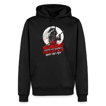 Kendo Where The Sword Is Mightier Than The Pen - Männer Premium Bio Hoodie - Schwarz - Vorne - Nico (187cm)