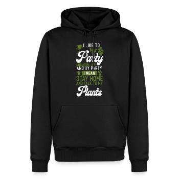 Plant Lover Gardening I Like To - Männer Premium Bio Hoodie - Schwarz - Vorne - Nico (187cm)