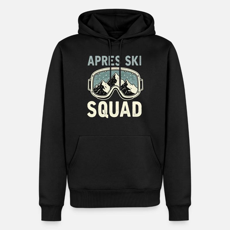Apres Ski Squad - Männer Premium Bio Hoodie - Schwarz