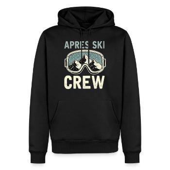 Apres Ski Crew - Männer Premium Bio Hoodie - Schwarz - Vorne - Nico (187cm)
