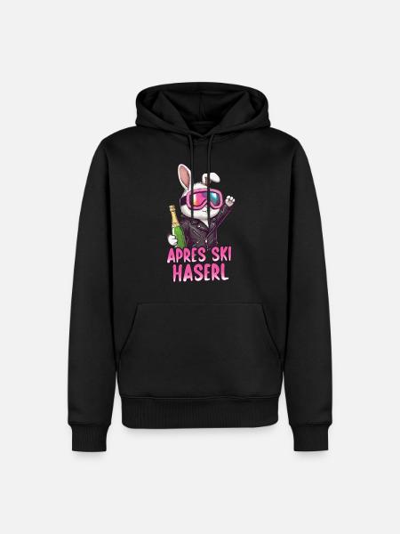 Après-ski bunny - Men’s Premium Organic Hoodie - black