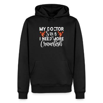 Crawfish Gifts - Männer Premium Bio Hoodie - Schwarz - Vorne - Nico (187cm)