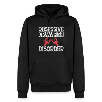 Crawfish Gifts - Men’s Premium Organic Hoodie - black - Front - Nico (187cm)