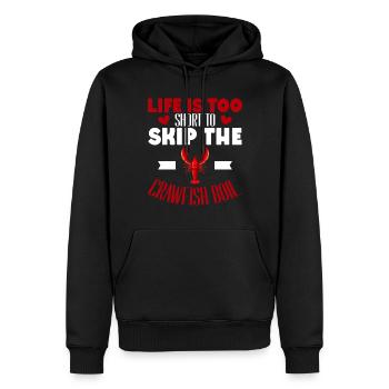 Crawfish Gifts - Männer Premium Bio Hoodie - Schwarz - Vorne - Nico (187cm)