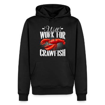 Crawfish Gifts - Männer Premium Bio Hoodie - Schwarz - Vorne - Nico (187cm)