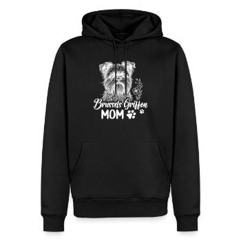 Zu Hause Ist Mein Brüsseler Griffon - Männer Premium Bio Hoodie - Schwarz - Vorne - Nico (187cm)