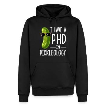 Dill Pickle I'm one of the pickles - Men’s Premium Organic Hoodie - black - Front - Nico (187cm)