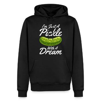 Dill Pickle I'm one of the pickles - Men’s Premium Organic Hoodie - black - Front - Nico (187cm)