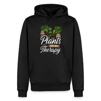 Amoureux des plantes de jardinage sont - Sweat à capuche Premium bio Homme - noir - Devant - Nico (187cm)