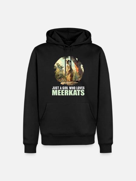 Meerkat Erdmännchen - Men’s Premium Organic Hoodie - black