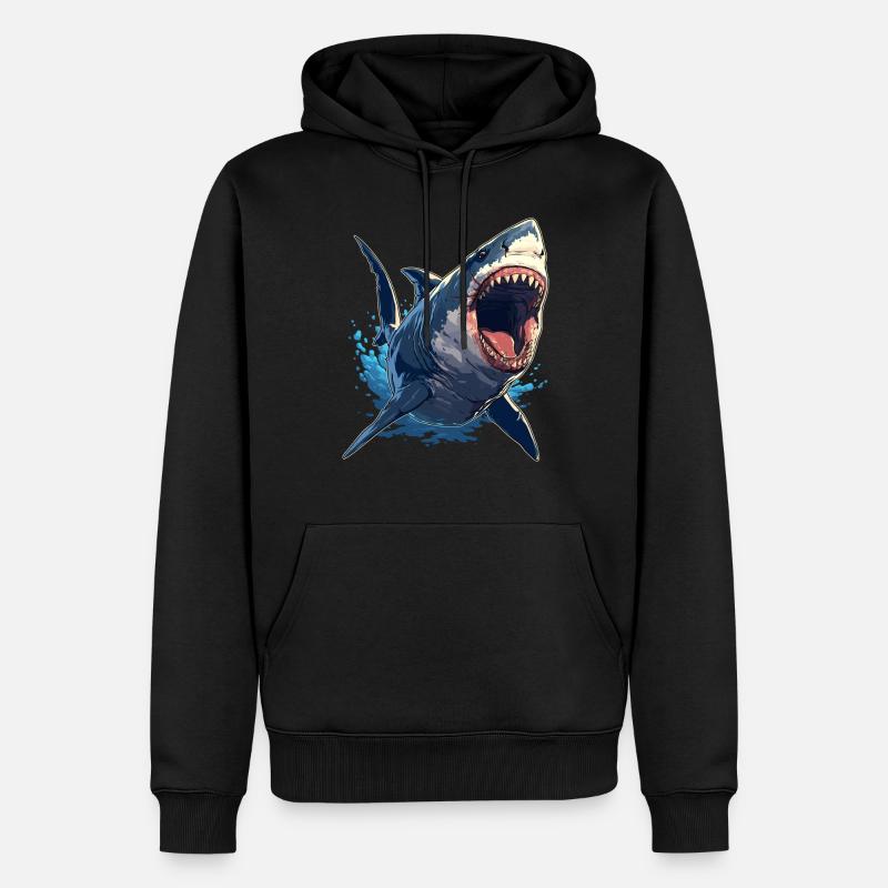 Mégalodons Megalodon - Sweat à capuche Premium bio Homme - noir