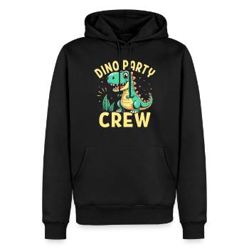 Décorations de fête de dinosaures - Sweat à capuche Premium bio Homme - noir - Devant - Nico (187cm)
