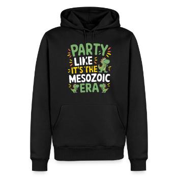 Décorations de fête de dinosaures - Sweat à capuche Premium bio Homme - noir - Devant - Nico (187cm)