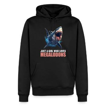 Mégalodons Megalodon - Sweat à capuche Premium bio Homme - noir - Devant - Nico (187cm)