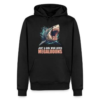 Mégalodons Megalodon - Sweat à capuche Premium bio Homme - noir - Devant - Nico (187cm)