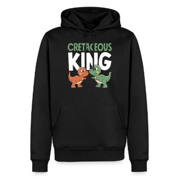 Décorations de fête de dinosaures - Sweat à capuche Premium bio Homme - noir - Devant - Nico (187cm)