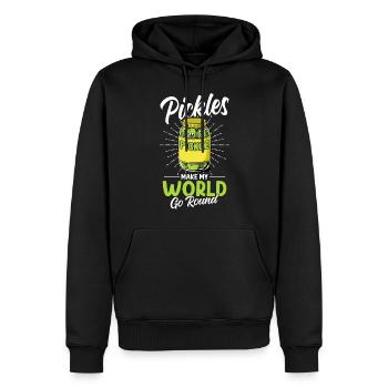 Gewürzgurke Essiggurke - Männer Premium Bio Hoodie - Schwarz - Vorne - Nico (187cm)