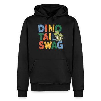 Décorations de fête de dinosaures - Sweat à capuche Premium bio Homme - noir - Devant - Nico (187cm)