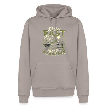 Kendo Arts Martiaux Japonais - Sweat à capuche Premium bio Homme - taupe - Devant - Nico (187cm)