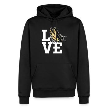 Les machaons tigrés sont les meilleurs pour les filles - Sweat à capuche Premium bio Homme - noir - Devant - Nico (187cm)