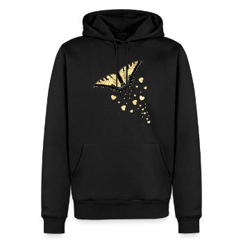 Les machaons tigrés sont les meilleurs pour les filles - Sweat à capuche Premium bio Homme - noir - Devant - Nico (187cm)