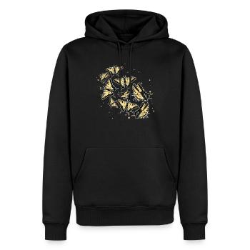 Les machaons tigrés sont les meilleurs pour les filles - Sweat à capuche Premium bio Homme - noir - Devant - Nico (187cm)